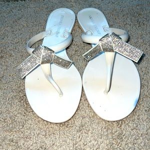 Ivanka Trump jelly rhinestones flats